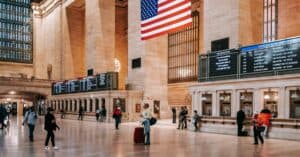Q. Are there any public transportation options available from EWR to Manhattan?