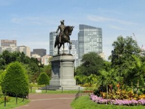 boston, massachusetts, city, cities, nature, statue, paul revere, park, commons, destinations, urban, grass, trees, spring, summer, buildings, boston, boston, boston, boston, boston
