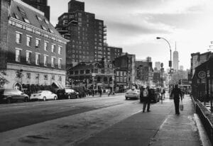new york, city, road, street, monochrome, sidewalk, traffic, buildings, skyscrapers, downtown, urban, metropolis, outdoors, big apple, nyc, manhattan, usa, black and white, new york, new york, new york, new york, new york