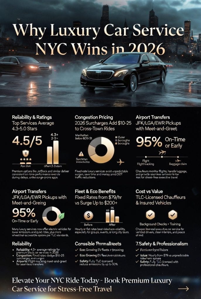 Congestion pricing perks for luxury via car service NYC