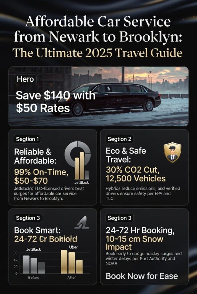 Infographic affordable car service from newark to brooklyn