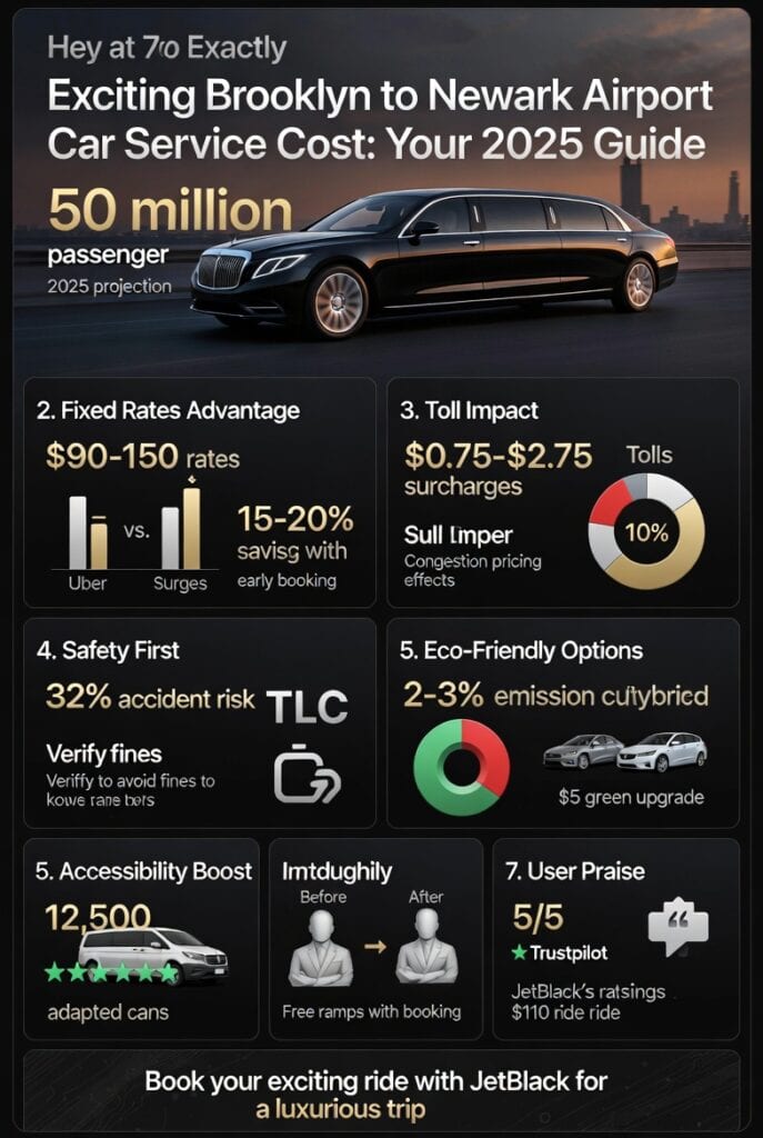 Infographic brooklyn to newark airport car service cost