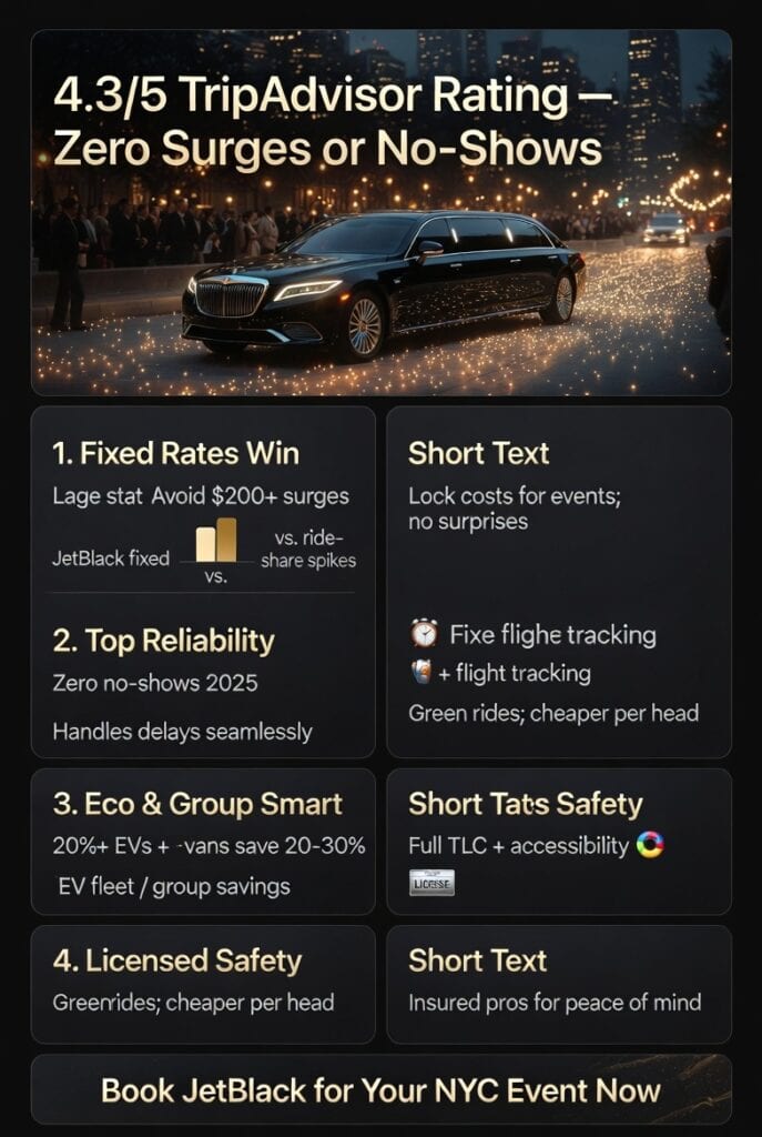 Infographic car service new york city for events