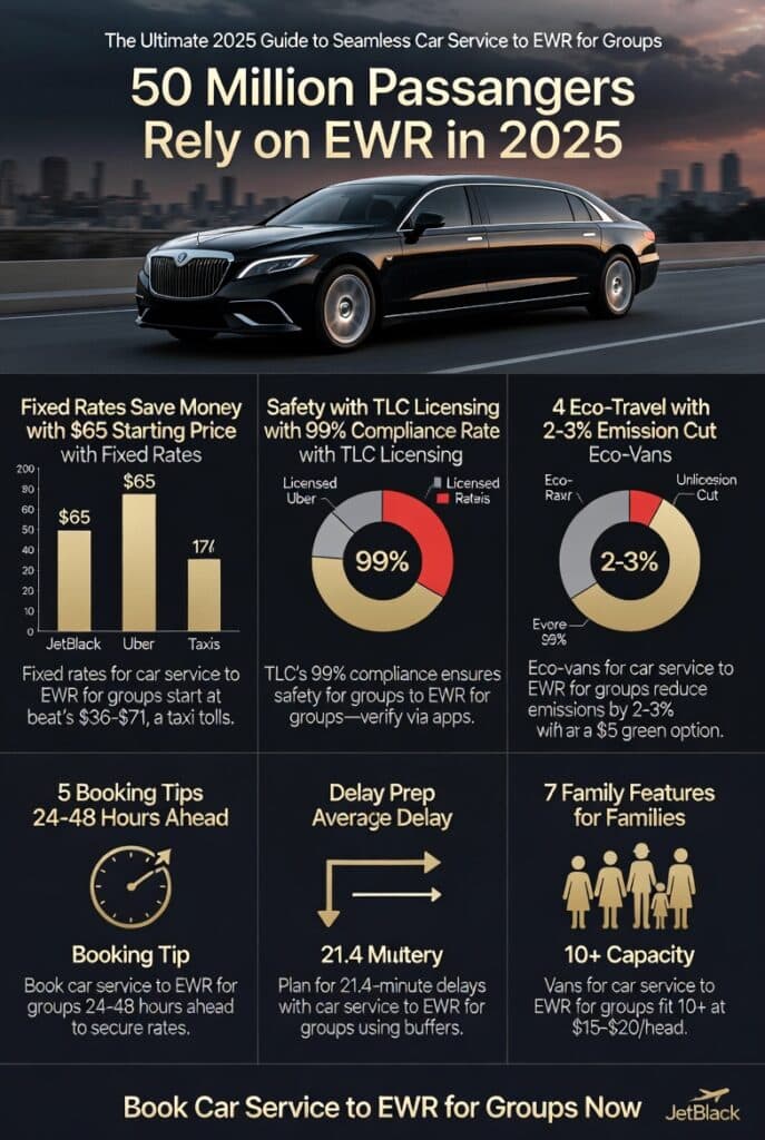 Infographic car service to ewr for groups