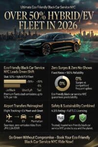 Infographic eco friendly black car service nyc