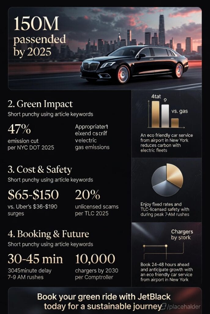 Infographic eco friendly car service from airport in new york