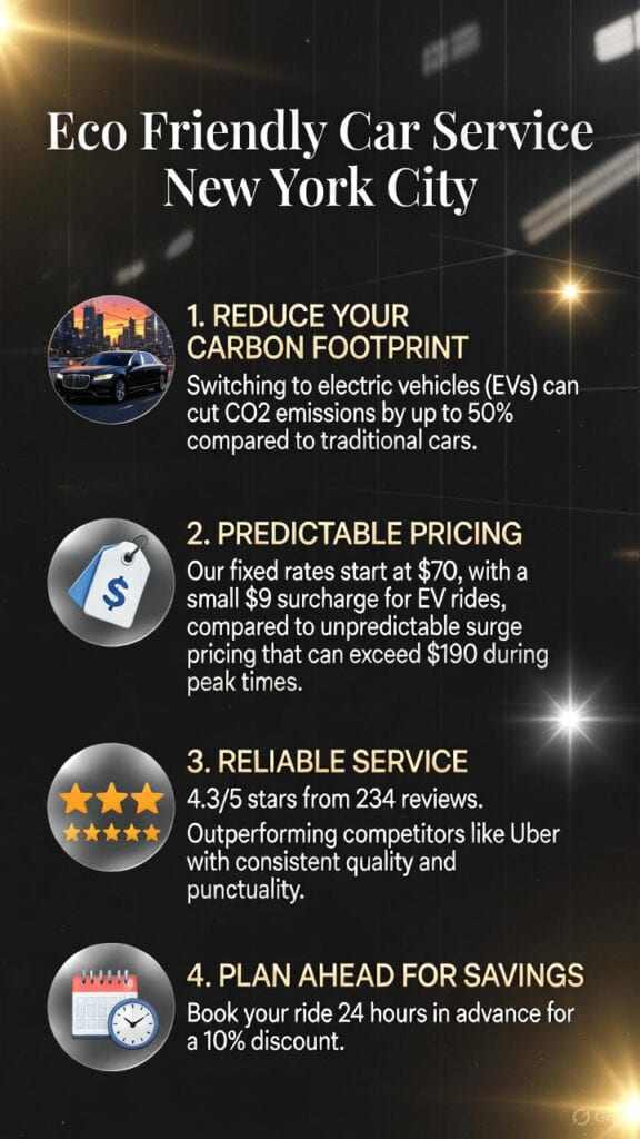 Infographic eco friendly car service new york city