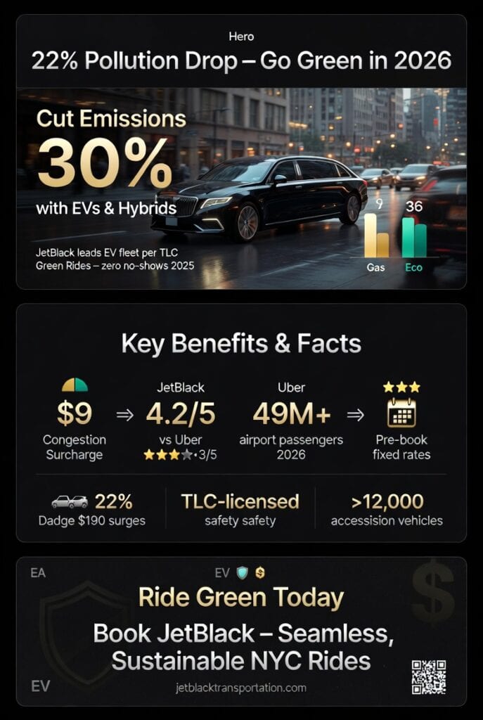 Eco Friendly Private Car Service NYC in 2026: A Comprehensive Guide 3 Infographic eco friendly private car service nyc