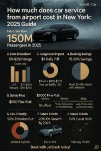 Infographic how much does car service from airport cost in new york