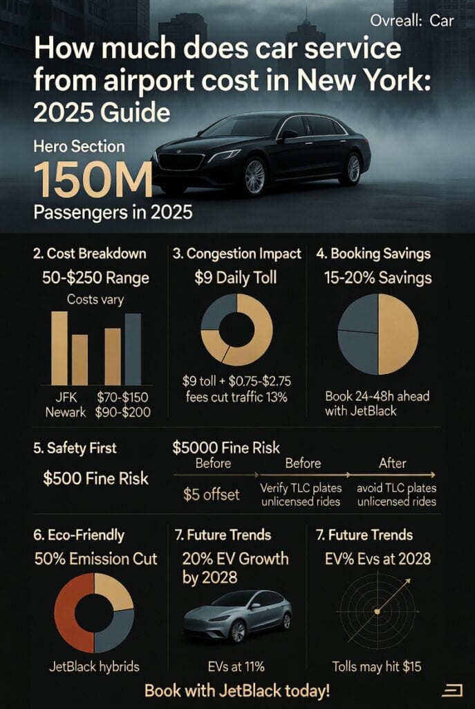 Infographic how much does car service from airport cost in new york