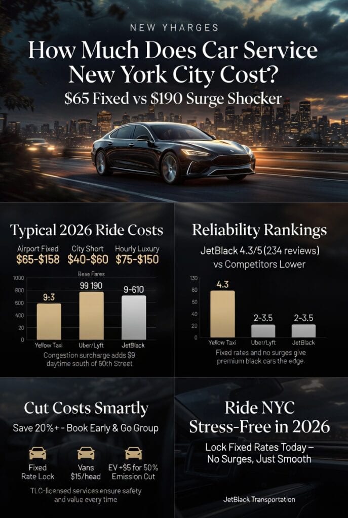 Infographic how much does car service new york city cost