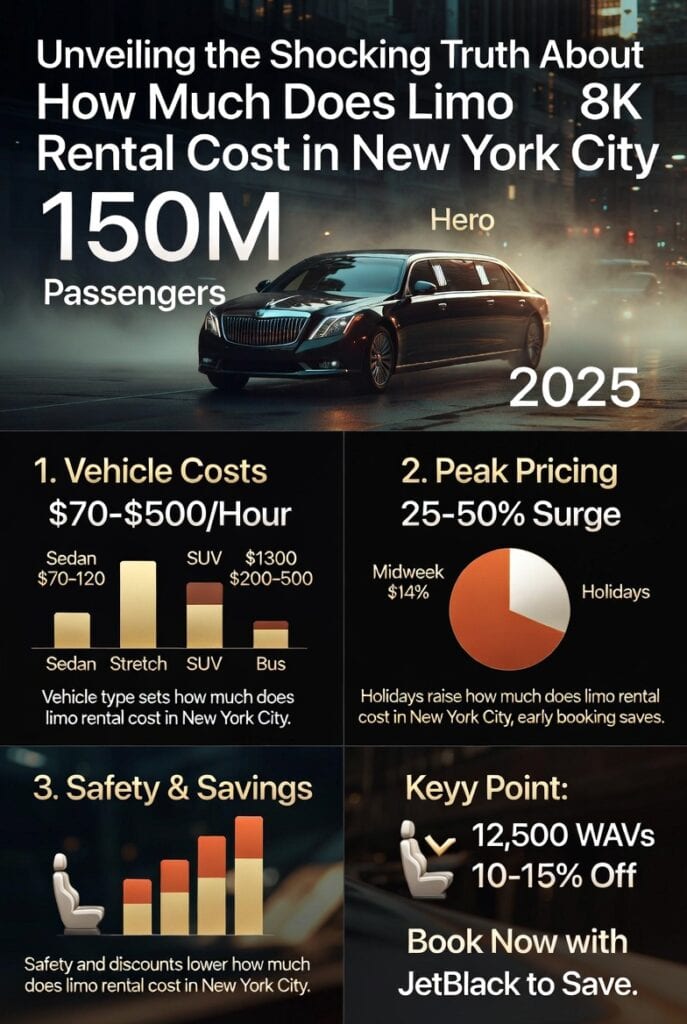 Infographic how much does limo rental cost in new york city