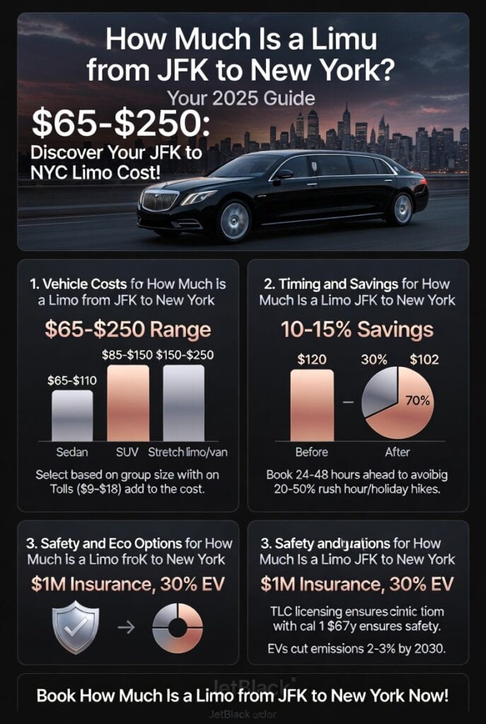 Infographic how much is a limo from jfk to new york