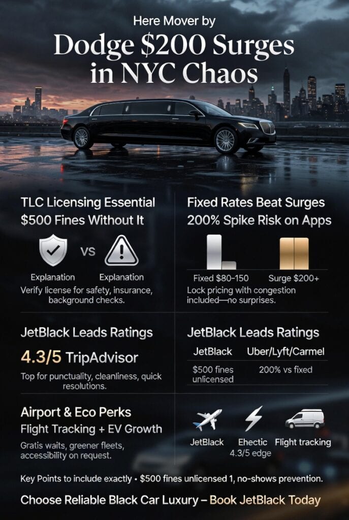 Infographic how to choose a black car service in nyc