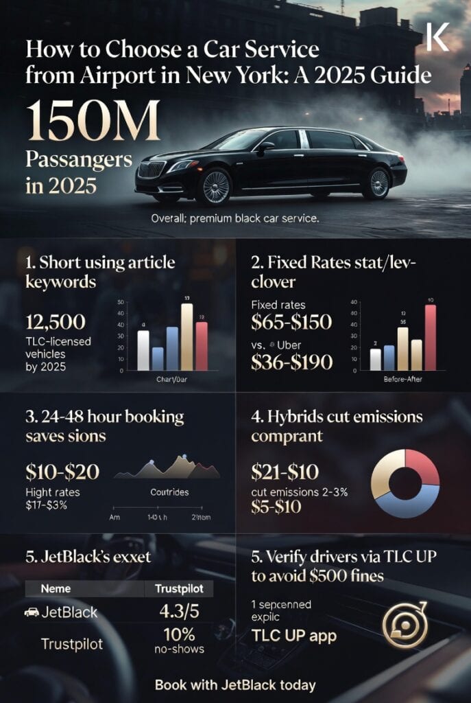Infographic how to choose a car service from airport in new york