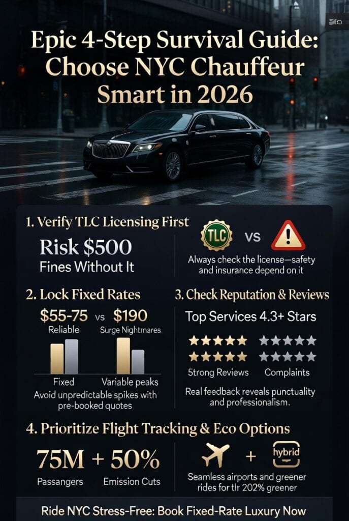 Infographic how to choose a chauffeur service in nyc