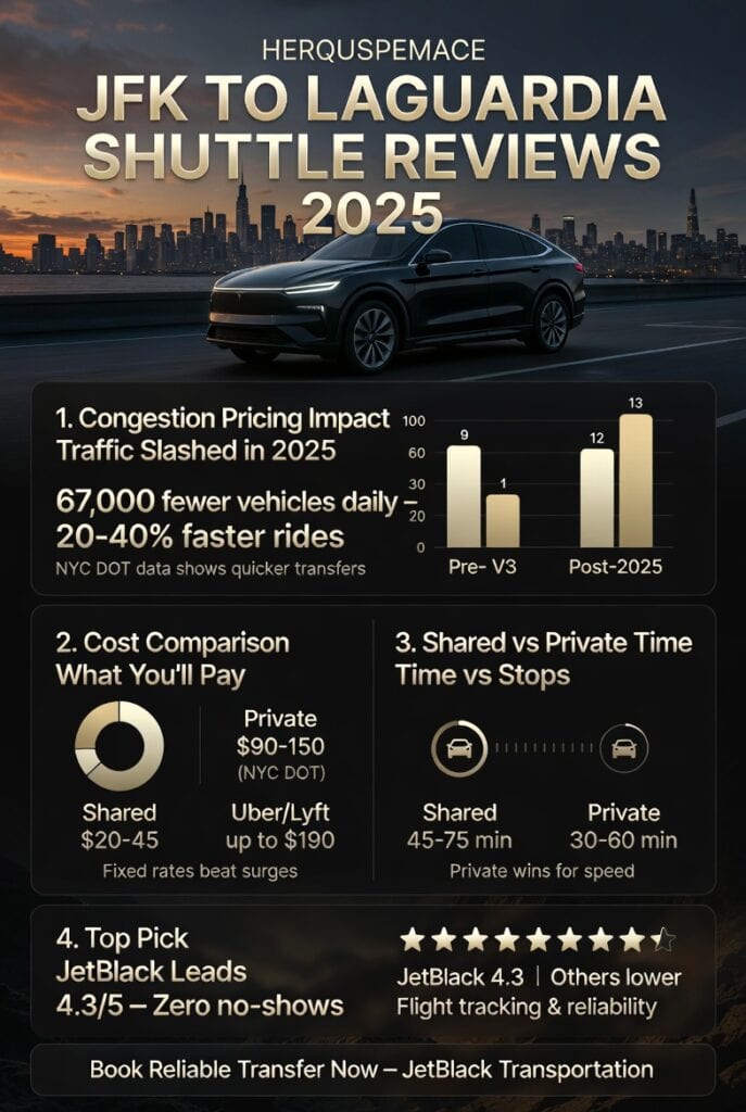 Infographic jfk to laguardia shuttle reviews 2025