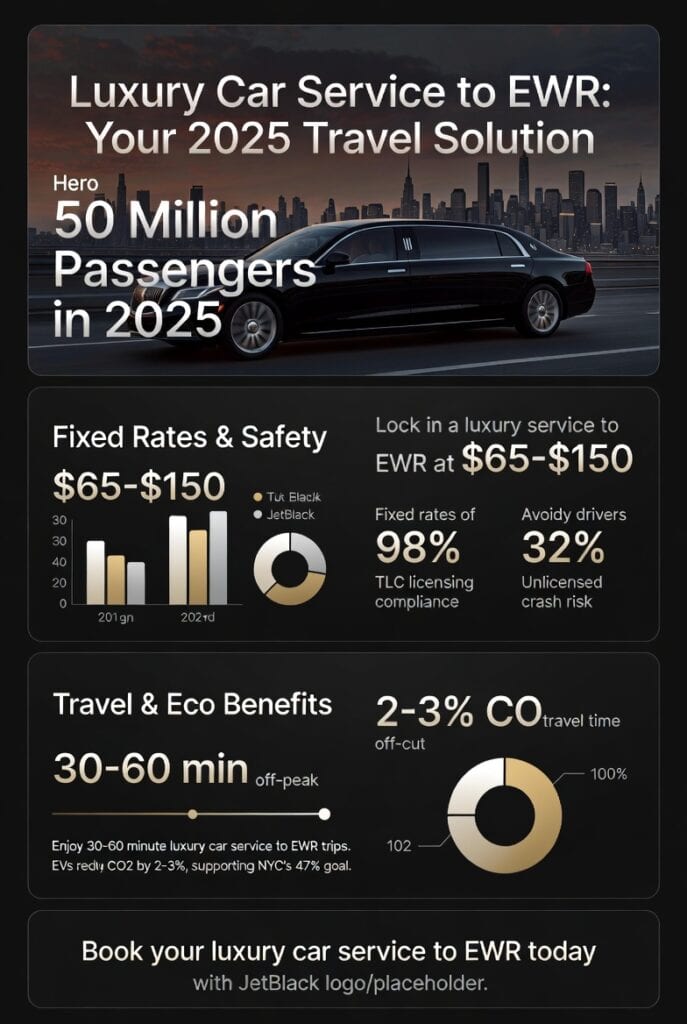 Infographic luxury car service to ewr