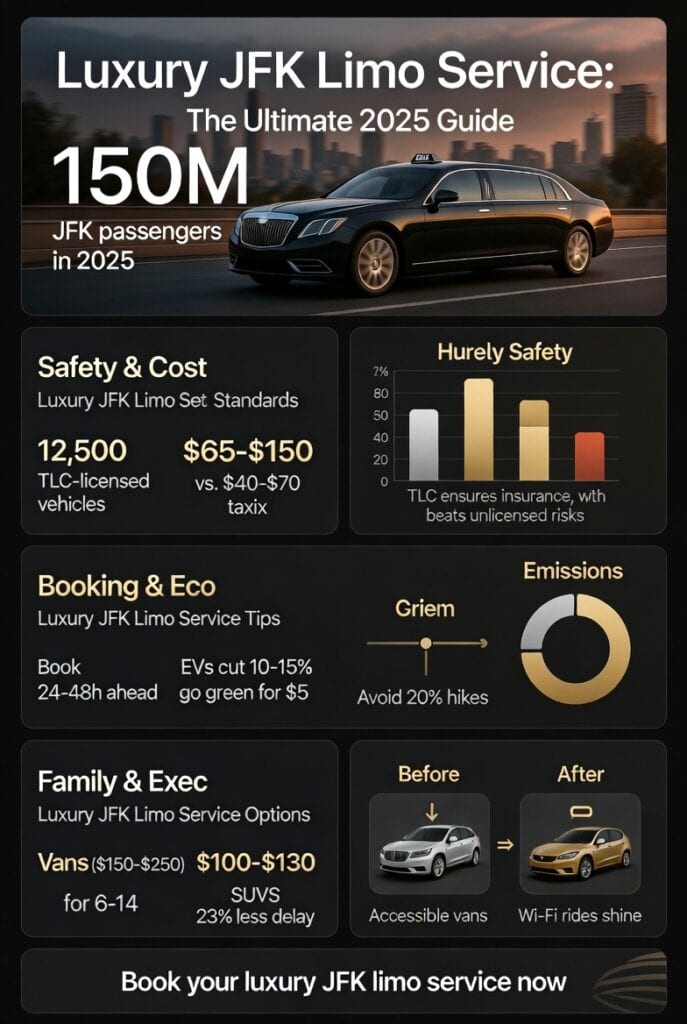 Infographic luxury jfk limo service