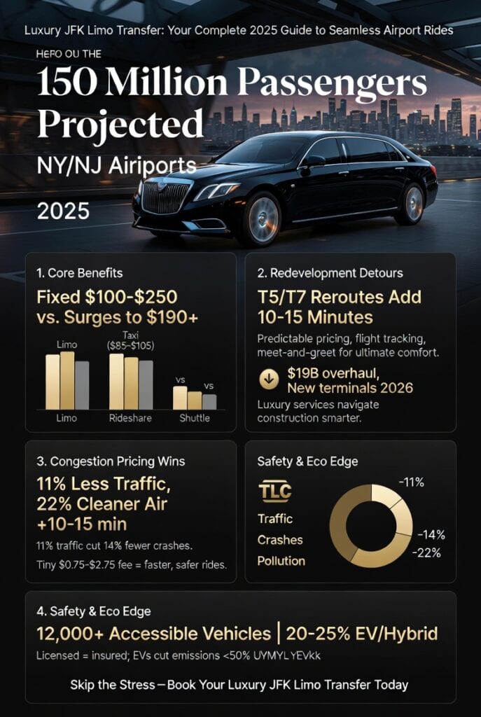 Infographic luxury jfk limo transfer