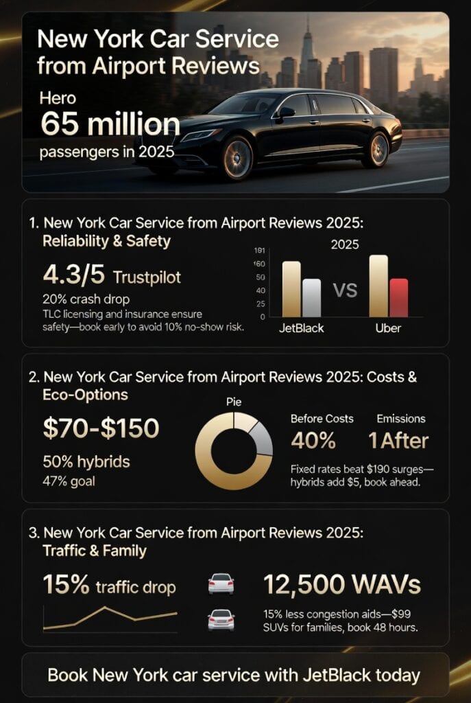 Infographic new york car service from airport reviews 2025