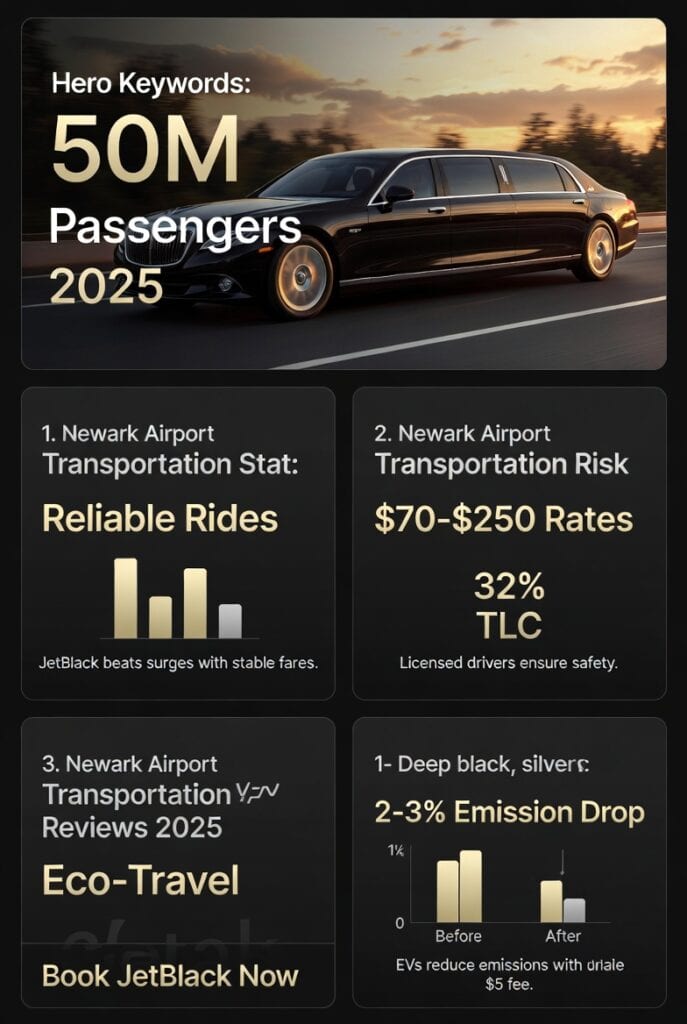 Infographic Newark Airport Transportation Reviews 2025