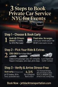 Infographic private car service nyc for events