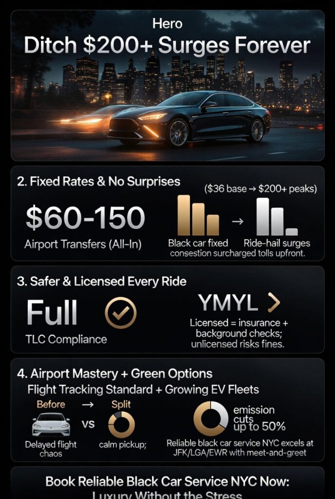 Infographic reliable black car service nyc
