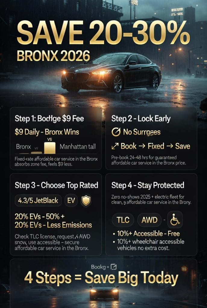 Infographic affordable car service in the bronx