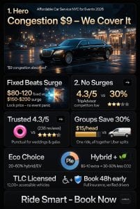 Infographic affordable car service nyc for events