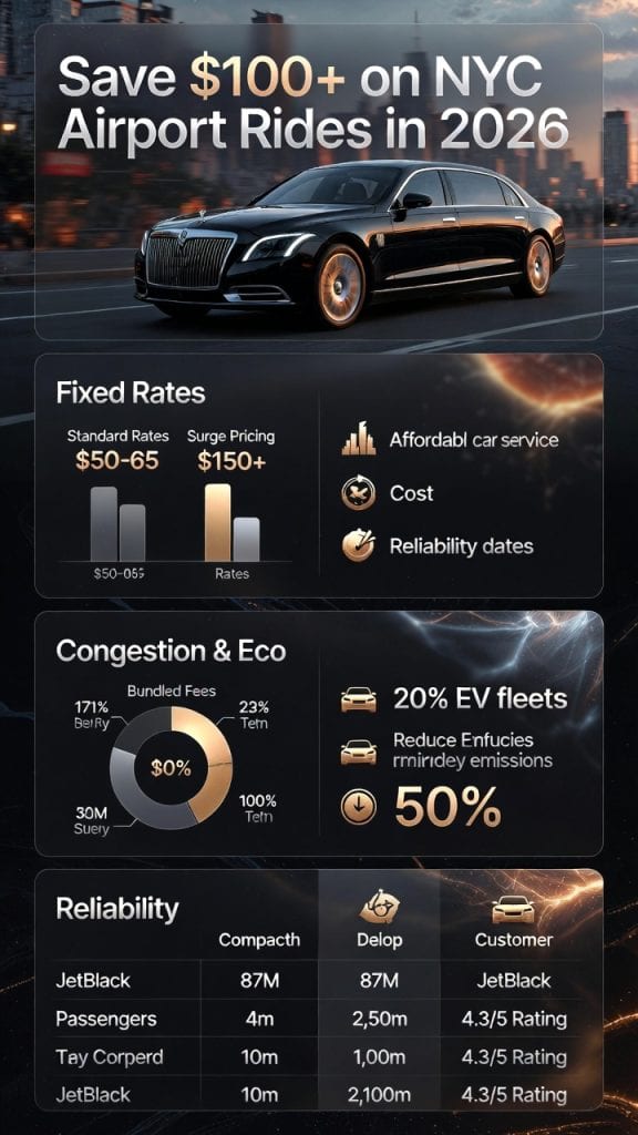 Infographic affordable car service nyc to airports