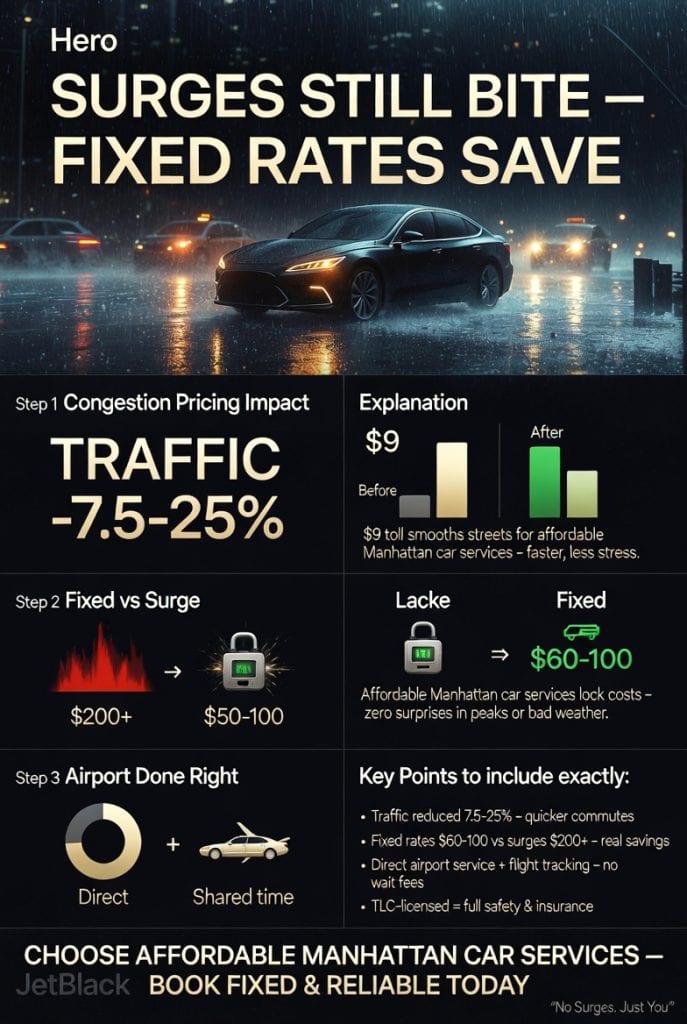 Infographic affordable manhattan car services