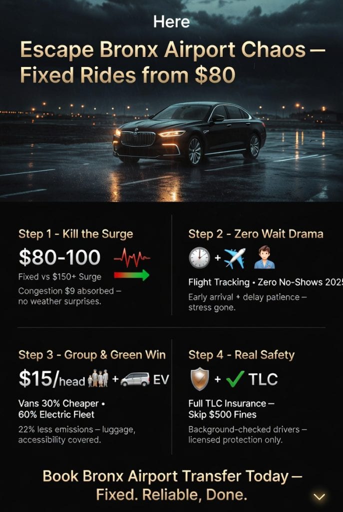 Infographic car service in the bronx for airport transfers