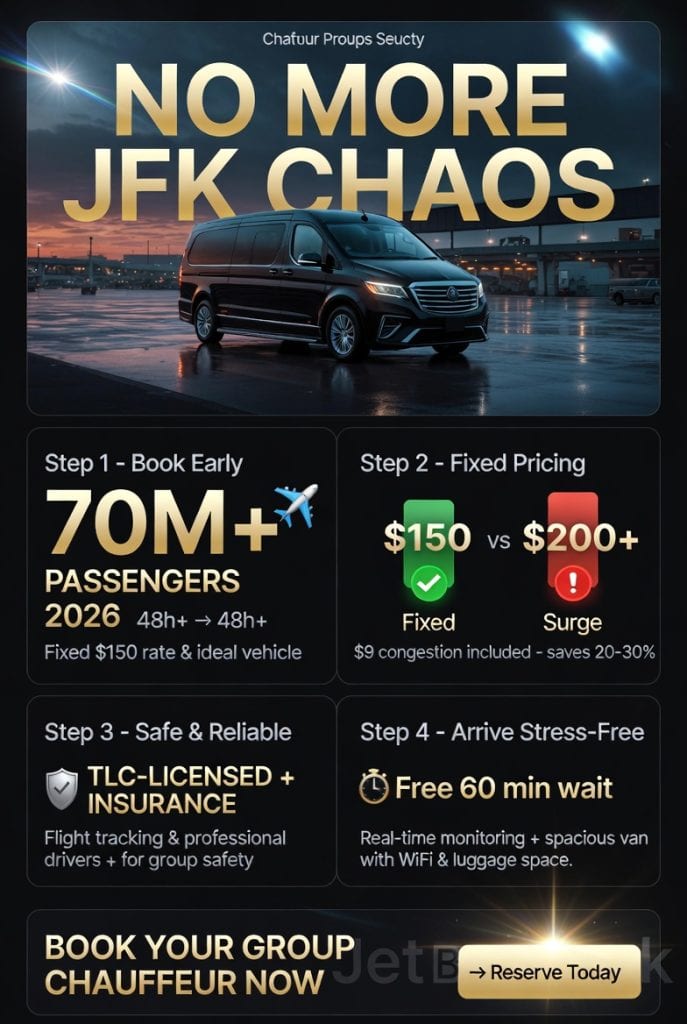 Infographic chauffeur service from jfk airport for groups
