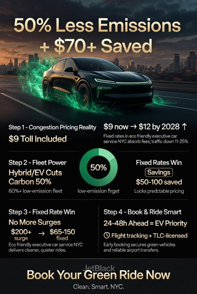 Infographic eco friendly executive car service nyc