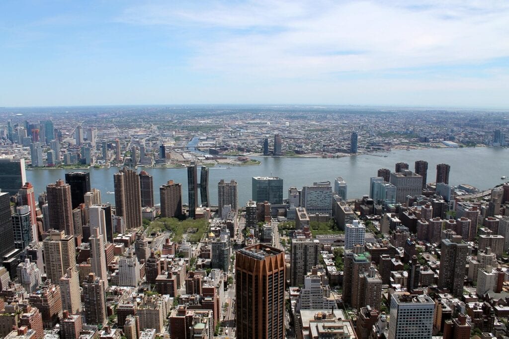 new york, skyline, cityscape, skyscrapers, usa, nyc