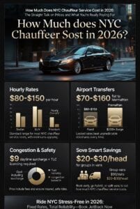 Infographic how much does nyc chauffeur service cost