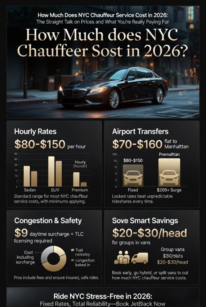 Infographic how much does nyc chauffeur service cost