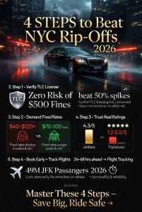 Infographic how to choose an affordable car service in nyc