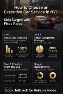 Infographic how to choose an executive car service in nyc