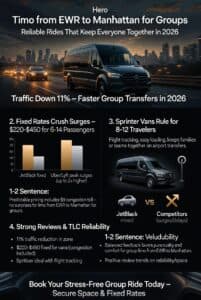 Infographic limo from ewr to manhattan for groups