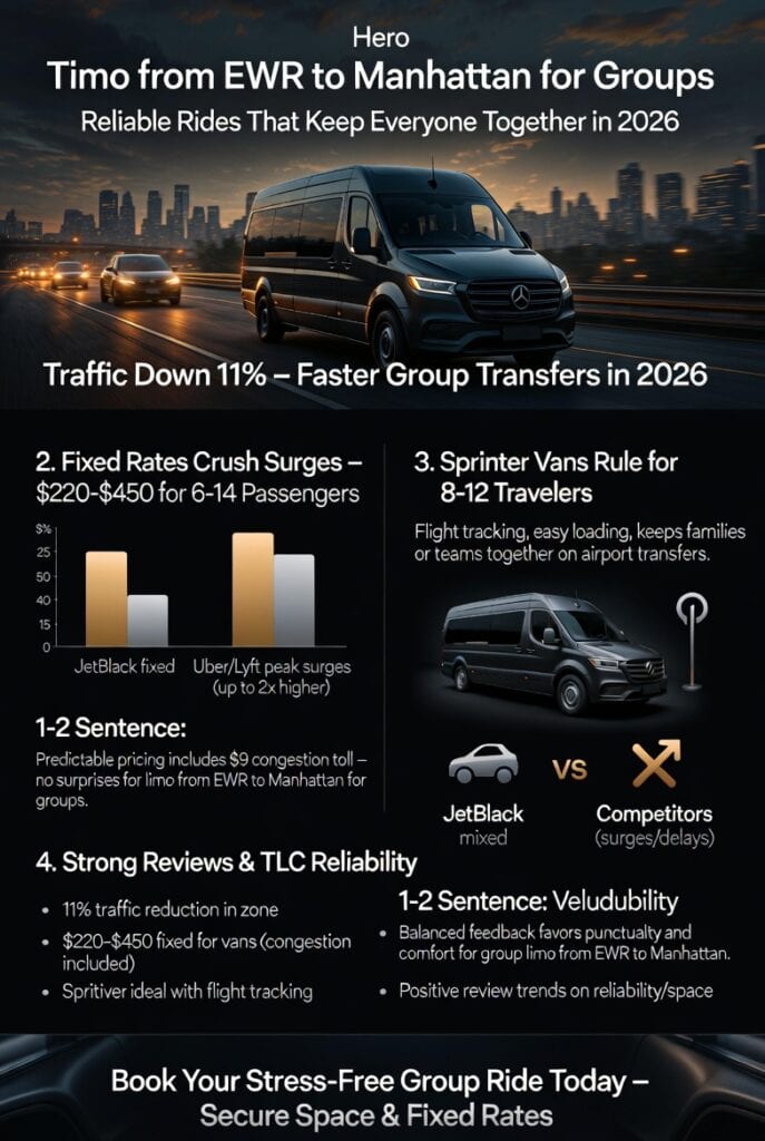 Infographic limo from ewr to manhattan for groups