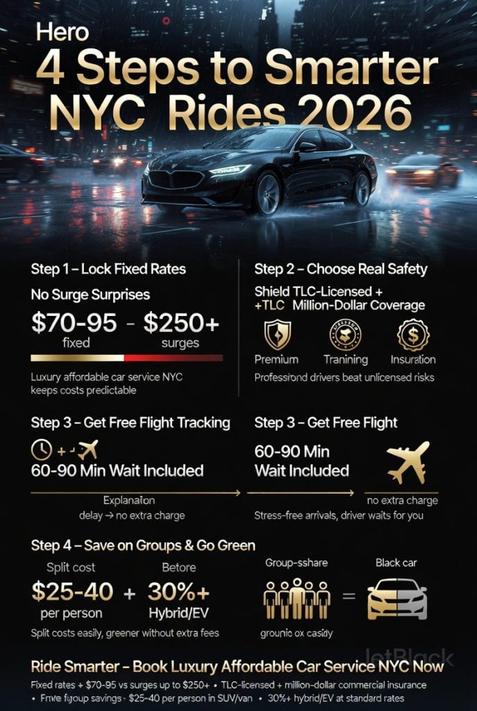 Infographic luxury affordable car service nyc