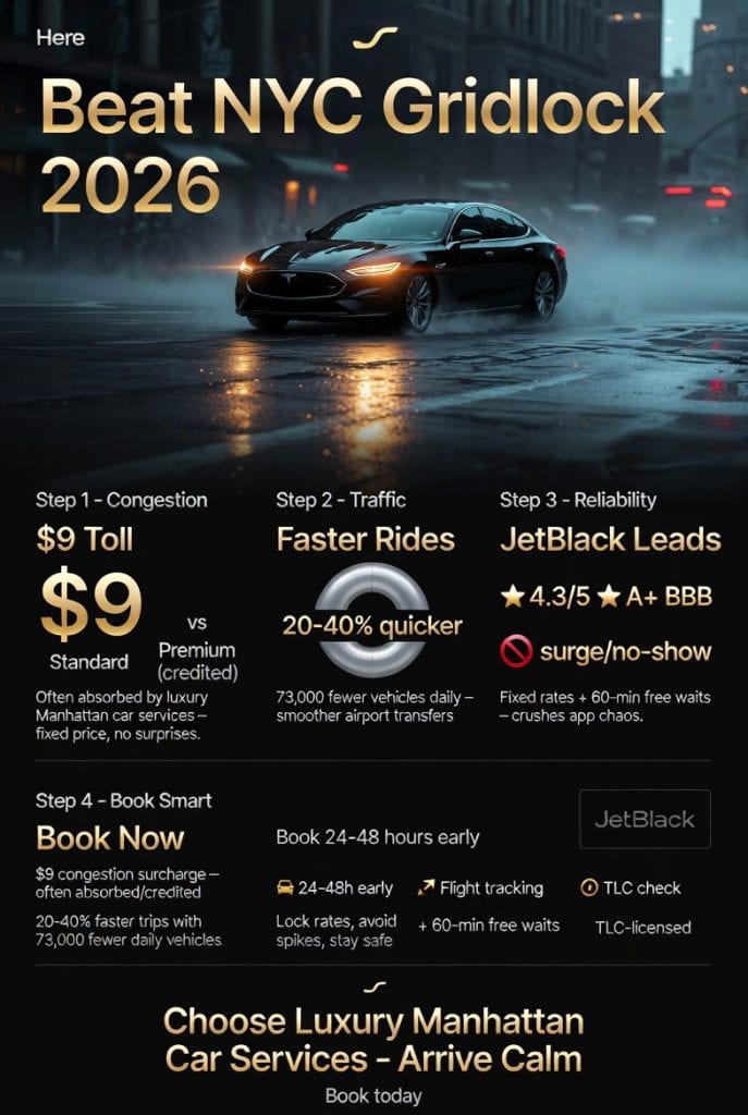 Infographic luxury manhattan car services