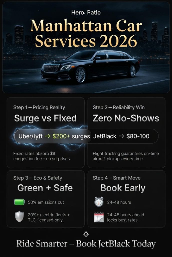 Infographic manhattan car services reviews 2026