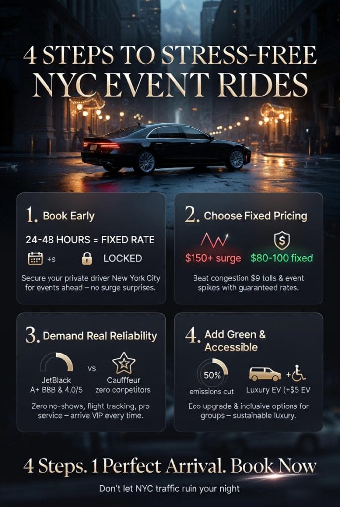 Infographic private driver new york city for events