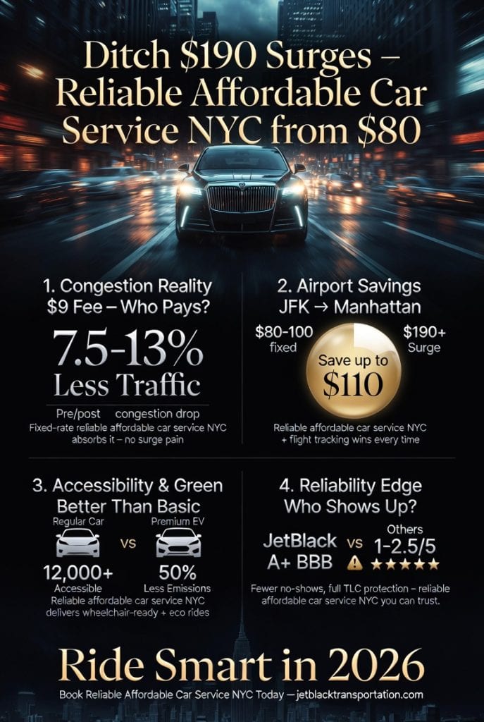 Infographic reliable affordable car service nyc