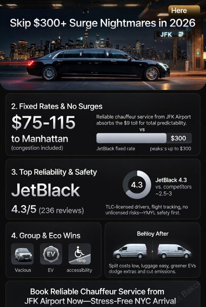 Infographic reliable chauffeur service from jfk airport