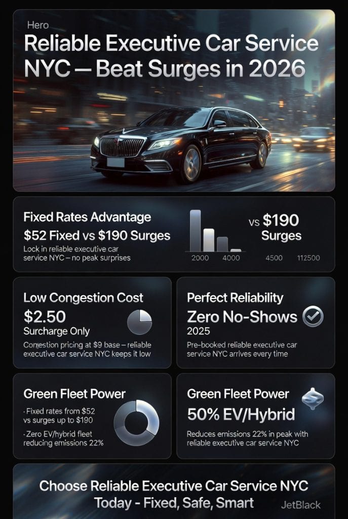 Infographic reliable executive car service nyc