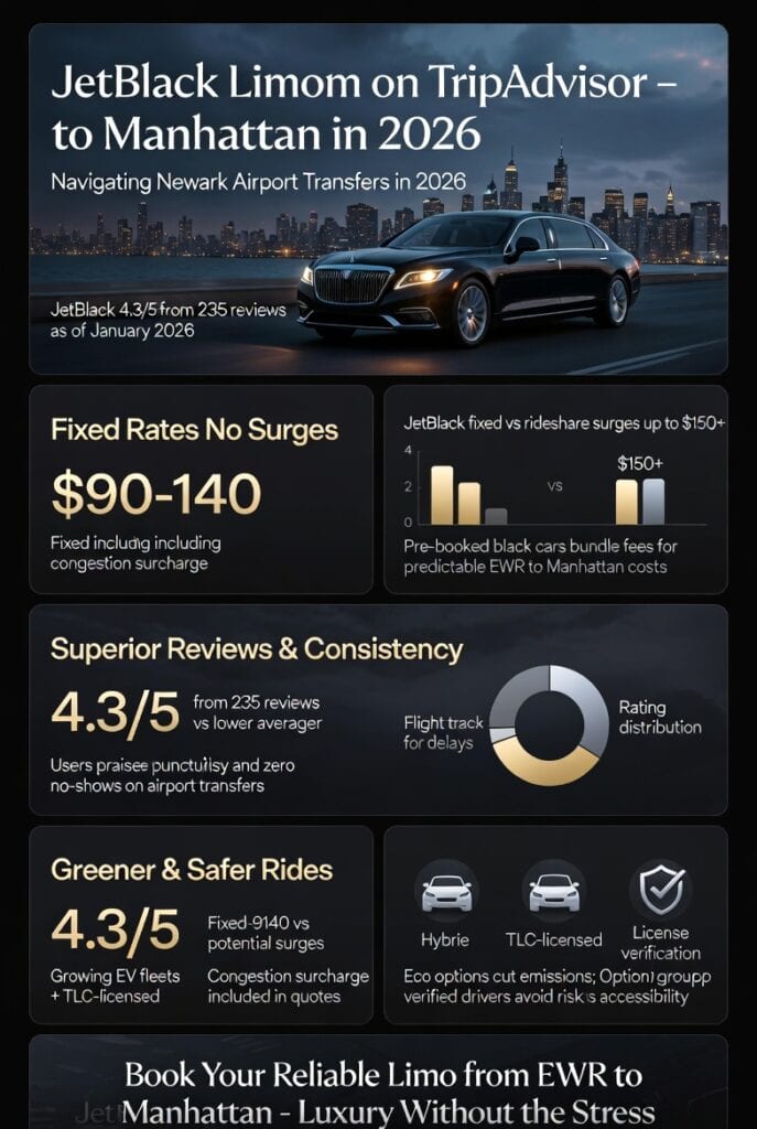 Infographic reliable limo from ewr to manhattan